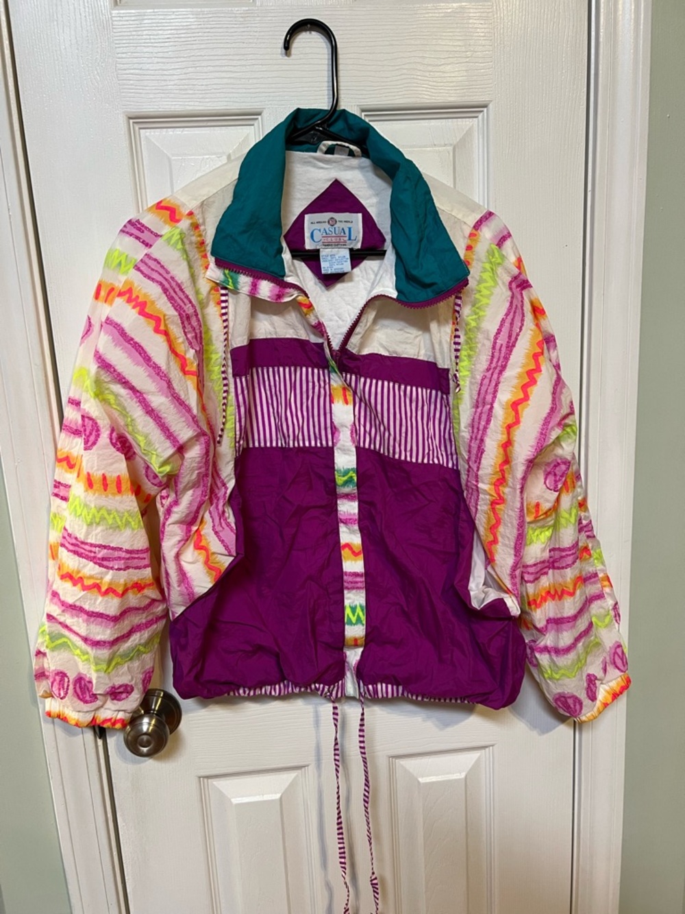 FULL SET Vintage 80s Retro Matching Track Suit Medium Set